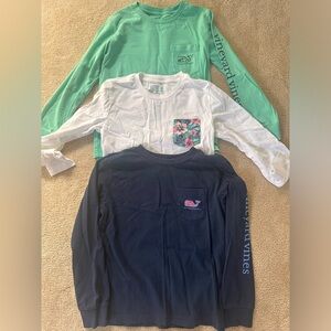 Vineyard Vines long sleeve tee bundle, all size 5, VGUC